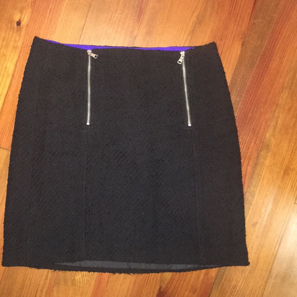 Ann Taylor Loft Black Mini Skirt